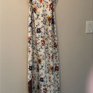 Floral Maxi Dress with Multicolor Design Sleepwear